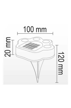 5W SOLAR PATİ DEKORATİF ARMATÜR 6500K