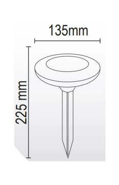 5W SOLAR ÇİM ARMATÜRÜ RGB
