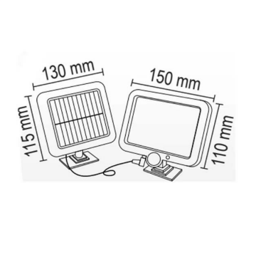 60W SOLAR PROJEKTÖR 6500K