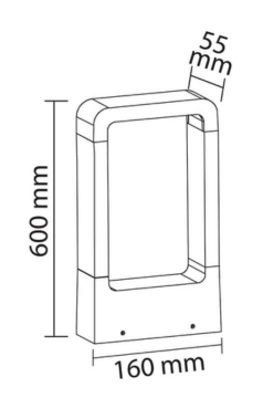 12W 60cm ÇINAR BOLARD ARMATÜR