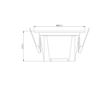 LD700 B840 LD700 Beyaz Sabit LED Spot (4000K)