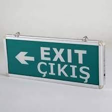 3W EXIT ÇIKIŞ ARMATÜRÜ LEDLİ 3 SAAT AKÜLÜ