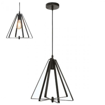 021-012-0001 MAXWELL E27 60W SİYAH PENDANT ARMATÜR