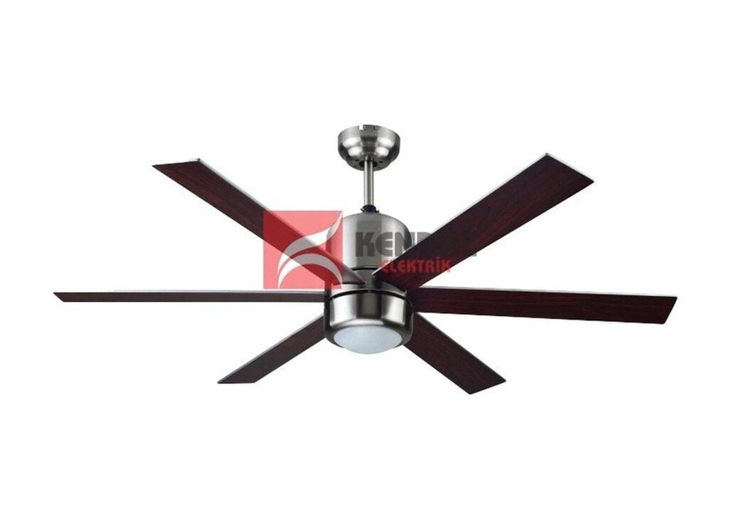 KCF-285 122 CM ÇAP  SATEN NİKEL + VENGE KANAT AVİZELİ VANTİLATÖR 6 KANATLI BÜYÜK TİP