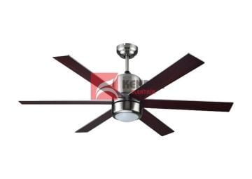 KCF-285 122 CM ÇAP  SATEN NİKEL + VENGE KANAT AVİZELİ VANTİLATÖR 6 KANATLI BÜYÜK TİP