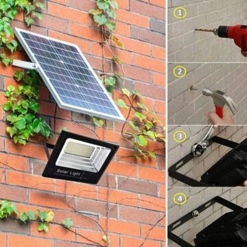 100 Watt Kumandalı Led Solar Projektör (CT-4648)