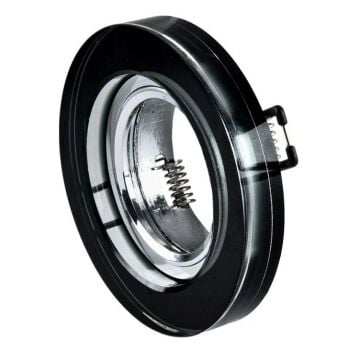 Cata Roza Cam Spot Dekoratif Siyah Yuvarlak Ct-6645