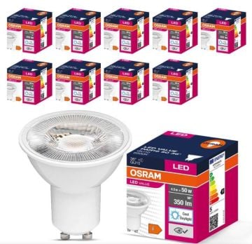10 Adet Osram Led 4.5w 6500k 350lm Gu10 Duy Beyaz Işık Spot Lamba