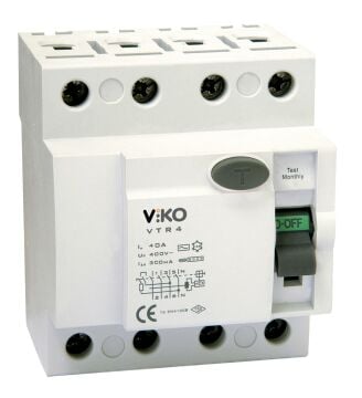 Kaçak Akım Koruma Rölesi 4P 40A 300mA