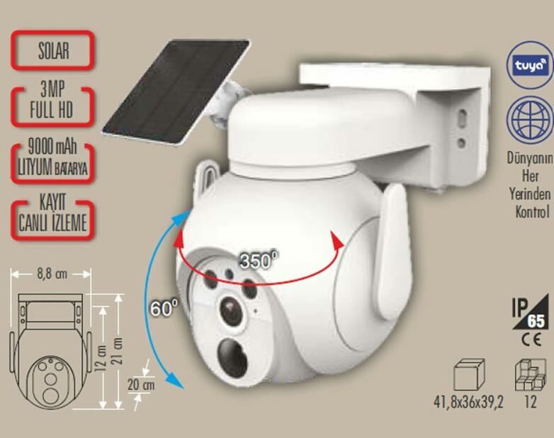 AKILLI SOLAR DIŞ MEKAN KAMERA