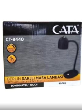 BERLİN ŞARJLI MASA LAMBASI(SİYAH KASA)