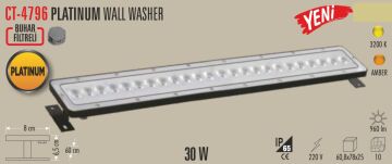 CT4796A Cata Amber Işık 35W Platinium Wall Washer