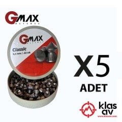 Gmax Havalı Tüfek Saçması 5.5 mm 5 Paket