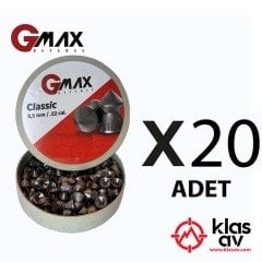 Gmax Havalı Tüfek Saçması 5.5 mm 20 Paket