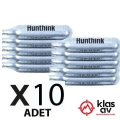 Huntink 12 Gram Co2 Havalı Tabanca Tüpü - 10 Adet