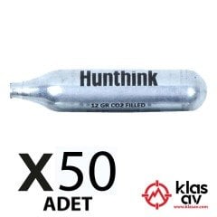 Huntink 12 Gram Co2 Havalı Tabanca Tüpü - 50 Adet