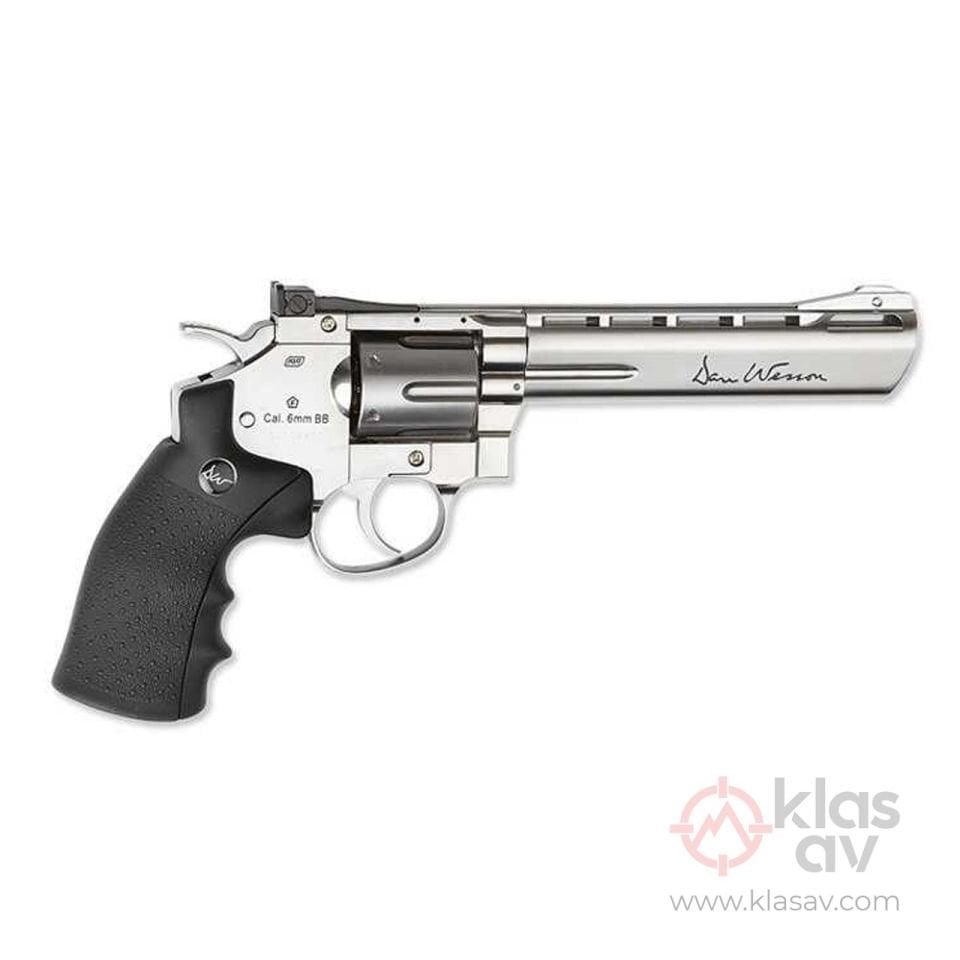 ASG Dan Wesson 6'' Parlak Krom Toplu Havalı Tabanca Pellet