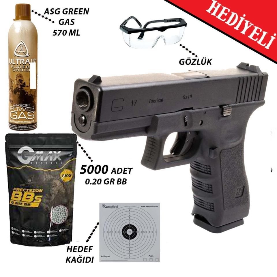 We Glock 17 Gen3 Blowbackli Airsoft Tabanca 6mm