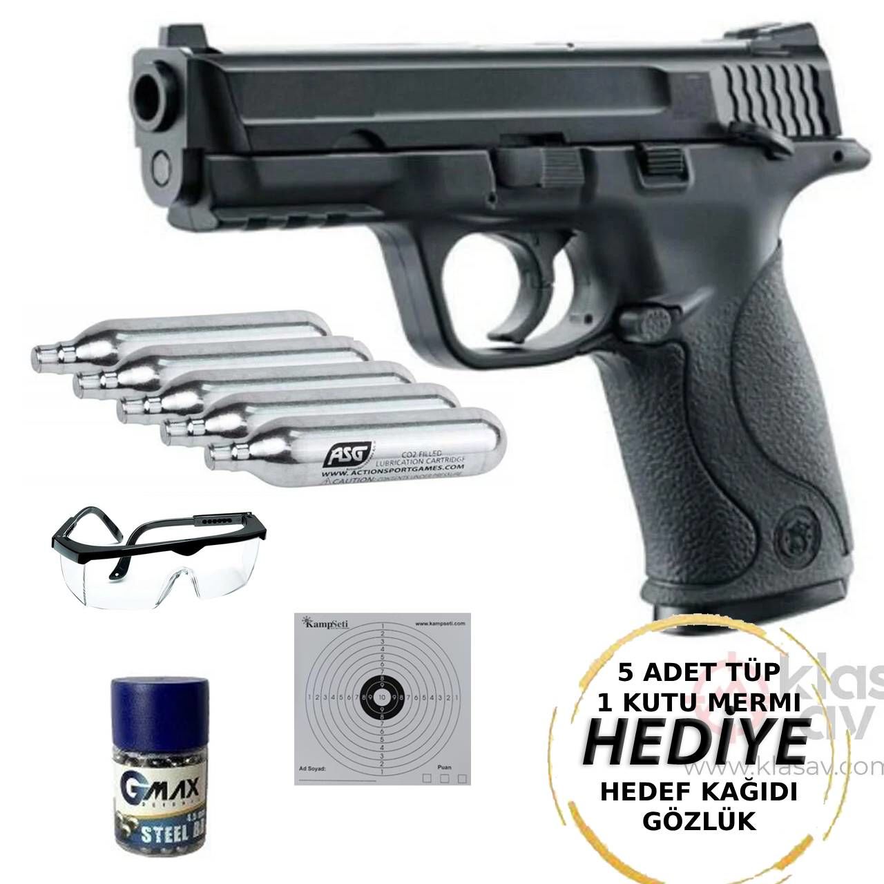 KWC Smith&Wesson CO2 Havalı Tabanca 4.5 mm