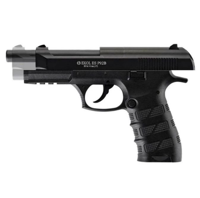 EKOL S P92 Blowback Havalı Tabanca Siyah Polimer 4.5 mm