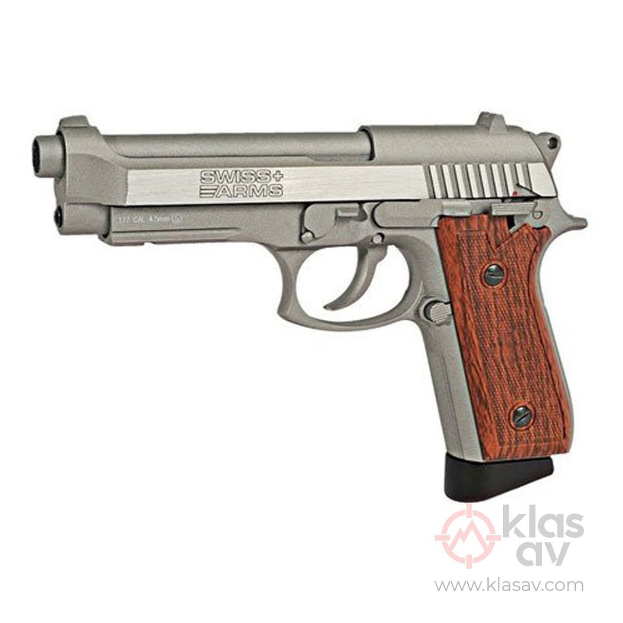 CYBERGUN Swiss Arms 92 Gümüş C6 4,5MM Havalı Tabanca