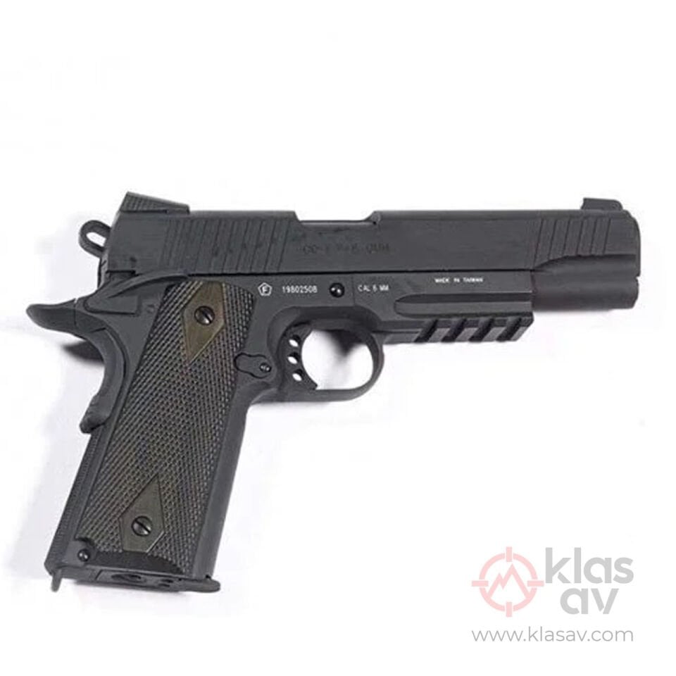 CYBERGUN Colt 1911 GBB Mat Siyah Blowback Airsoft Tabanca