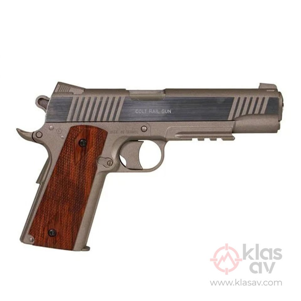 CYBERGUN Colt 1911 Rail Gun Gümüş Airsoft Tabanca 6mm