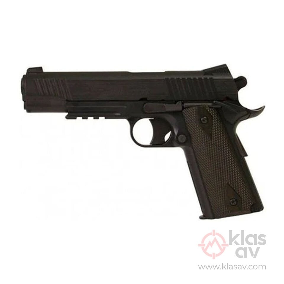 CYBERGUN Colt 1911 Rail Gun Siyah Airsoft Tabanca 6mm