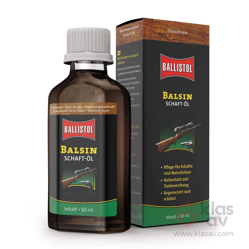 Ballistol Balsin Şaftöl (Kundak Yağı) Koyu Kahverengi 50 ml