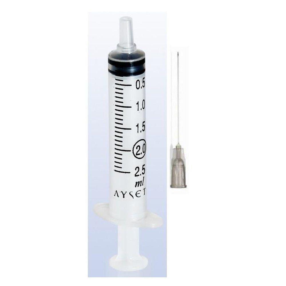 Ayset 2 ml Dental Enjektör 27G 0,40X40mm Kısa 300 Adet