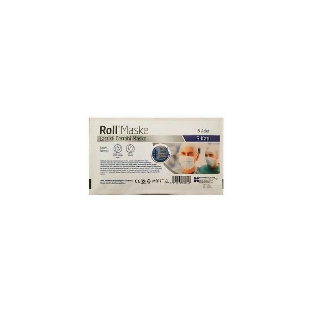 Roll Cerrahi Maske 5'Li Ambalaj