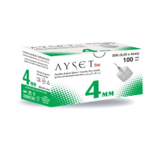 Ayset Fine İnsülin Kalem İğnesi 4 MM - 100 Adet
