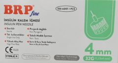 İnsülin Kalem İğnesi 32G 4mm - 100 lü
