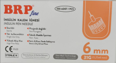 İnsülin Kalem İğnesi 31G 6 mm - 100 lü