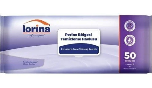 Lorina Perine Bölgesi Temizleme Havlusu 50 Li