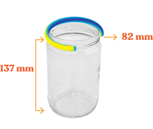Cam Kavanoz - 6 Adet (660 ml)