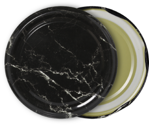 Patterned Canister Lid - 10 Pieces (Standard Length - 82 mm) - Marble Patterned