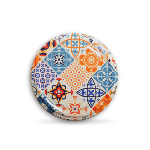 Desenli Konserve Kavanoz Kapağı - 5 Paket - 50 Adet (Standart Boy - 82 mm) - Desen 1