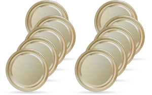 Konserve Kavanoz Kapağı - 5 Paket - 50 Adet (Standart Boy - 82 mm) - Gold