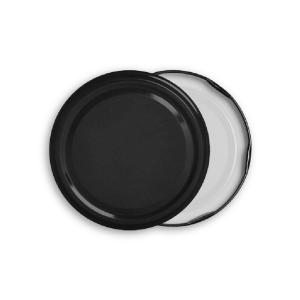 Konserve Kavanoz Kapağı - 5 Paket - 50 Adet (Standart Boy - 82 mm) - Siyah
