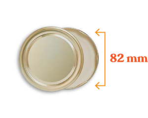 Toptan Kolili  Gold Renk Kavanoz Kapak Çeşitleri  - 650 Adet (82mm)