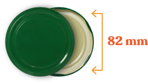 Boxed Jar Lid - 650 Pieces (82mm) - Green
