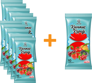 Konserve Kavanoz Kapağı - 10+1 Paket - 110 Adet (Standart Boy - 82 mm) Kırmızı