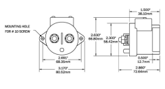 Blue Sea Systems L serisi Solenoid switch