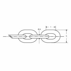 14 MM GALVANİZLİ KALİBRE ATLI ZİNCİR