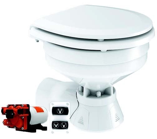 SEAFLO ELEKTRİKLİ SESSİZ TUVALET KÜÇÜK TAŞ 12 V