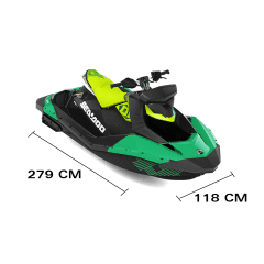Sea Doo Spark 2up IBR Trixx 90 Hp Quetzal Green - Manta Green Jet Ski