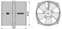 Vetus Blower 12V VENT178