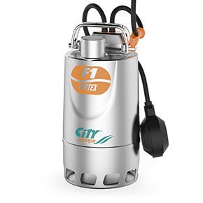 CITY PUMPS F1-50 M Paslanmaz Flatörlü Drenaj Dalgıç Pompası