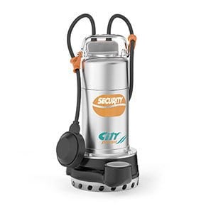 CITY PUMPS SECURITY G 10 M Paslanmaz Flatörlü Drenaj Dalgıç Pompası Security